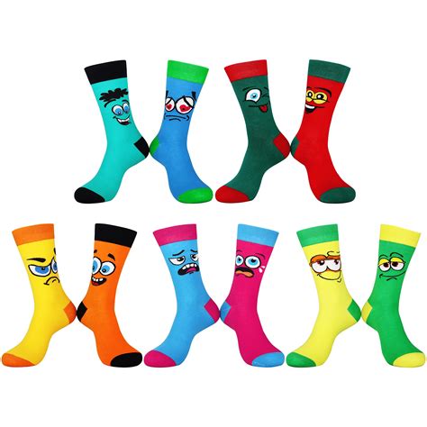 Moyel Funny Socks For Men 7 13 Colorful Fun Funky Novelty Funny Socks