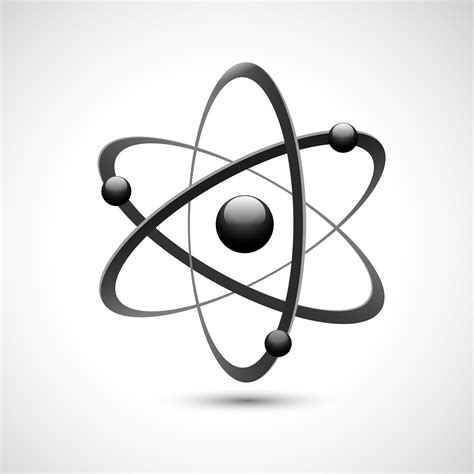 Atom Logo Colorful Physics Science Concept Symbol Vec