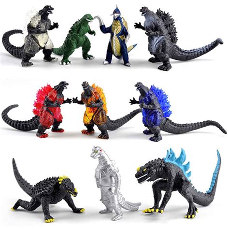 10pcs Godzilla Monsters Action Figure Toys 5cm Children Birthday