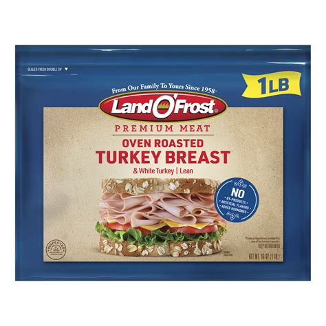 Land Ofrost Premium Lunchmeat Sliced Oven Roasted Turkey 16 Oz Lunch