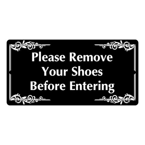 Please Remove Your Shoes Before Entering Sign Plaque Etsy