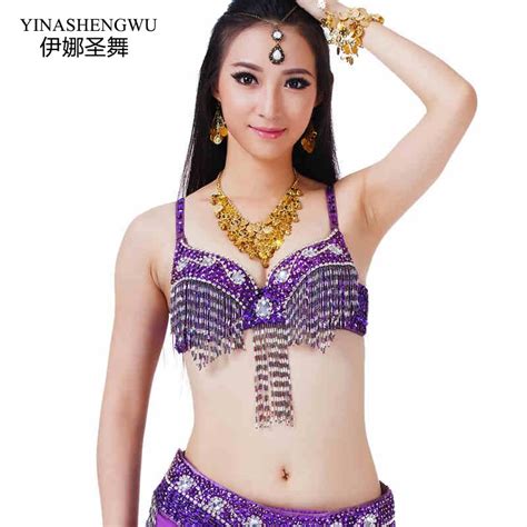 Sexy Women Belly Dance Practice Clothes Row Drills Bras