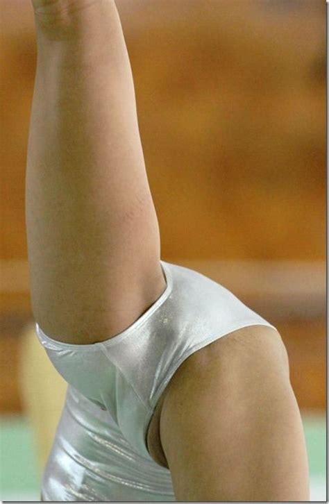 Female Gymnast In Satin Panty