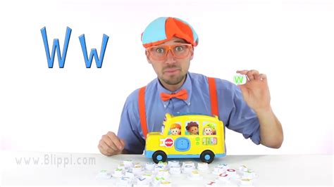 Learn The Alphabet With Blippi Toys School Bus Song Youtube