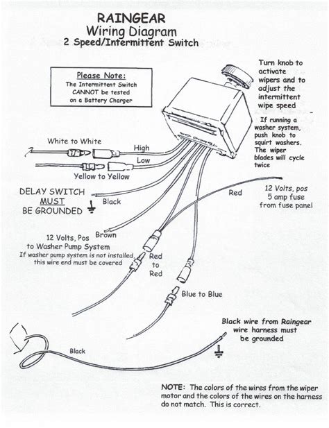4 Wire Wiper Motor Wiring Diagram