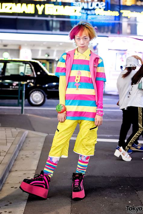 Harajuku Guys Kawaii Street Style W Candy Stripper 6dokidoki And W