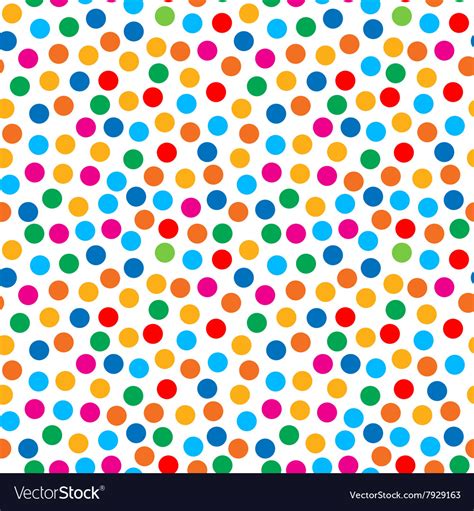 Rainbow Bright Dots Seamless Pattern Royalty Free Vector