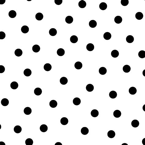 White Black Polka Dots