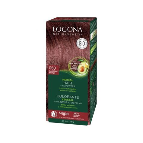 Logona Herbal Hair Colour Powder In 050 Mahogany Brown 100g