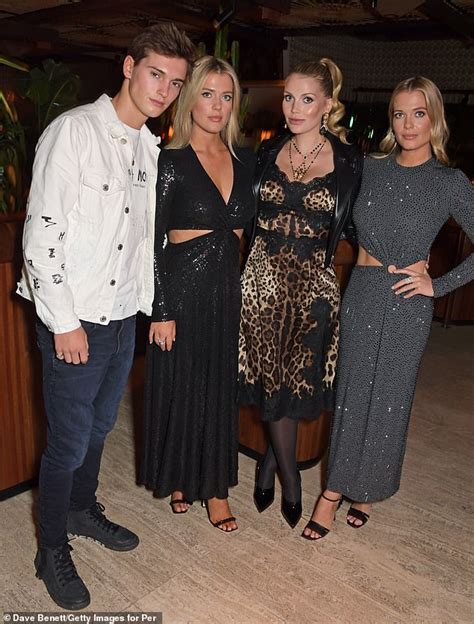 Lady Kitty Spencer Is Joined By Lady Eliza And Lady Amelia Spencer And Samuel Aitken At Lfw