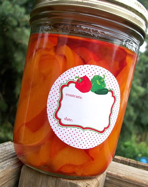 Colorful Adhesive Canning Jar Labels Vegetable And Kitchen Canning Jar Labels