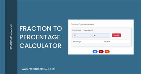 Fraction To Percentage Calculator Free Online