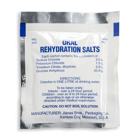 Oral Rehydration Salts Chinook Medical Gear