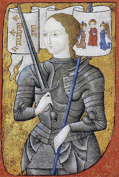 Joan Of Arc 15th Century Depiction Digital Art By Tom Hill Pixels Merch