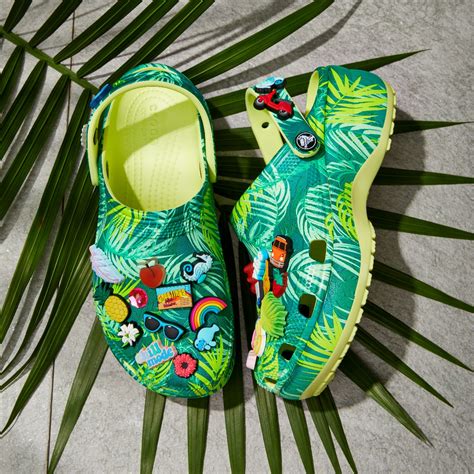 Crocs Wore Tropical Print Clogs And Unveiled New Sandals
