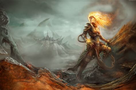 556532 1920x1080 Chandra Nalaar Magic The Gathering Women