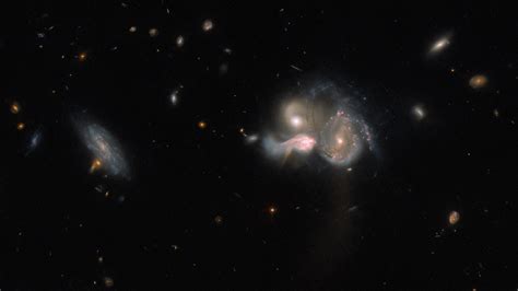 The Hubble Space Telescope Spots Three Galaxies About To Collide Space