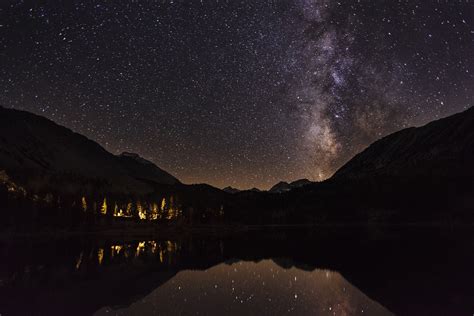 Edit Free Photo Of Starry Nightmountainslandscapelakestarry