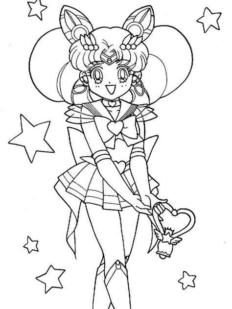 Sailor Chibi Moon Coloring Pages Sketch Coloring Page