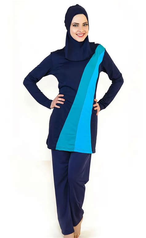 Islamic Swimwear Women Modest Full Cover Arab Beach Wear Hijab Swimsuit Swimwear Burkinis For