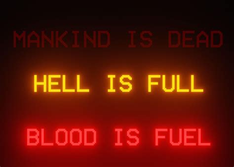 Hell Is Full Blood Is Fuel Poster By Lcw17 Displate