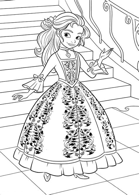 Impresionante Princesa Elena Para Colorear Imprimir E Dibujar