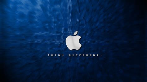 Apple In Blue Background Technology Hd Macbook Wallpapers Hd