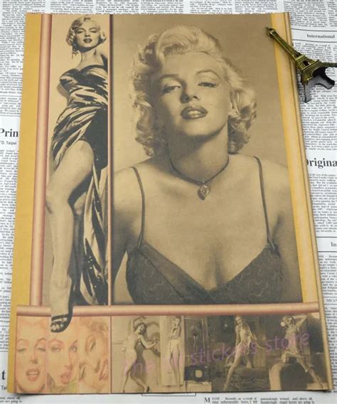 Marilyn Monroe Part Vintage Retro Matte Kraft Paper Antique Poster