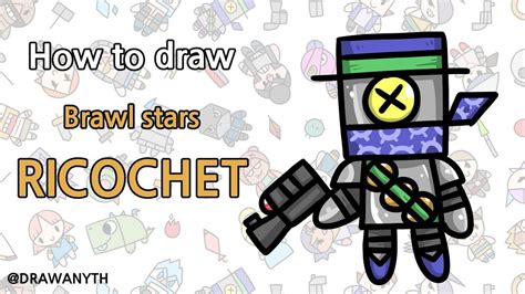 How to draw bull super easy. How to draw RICOCHET / brawl stars - YouTube