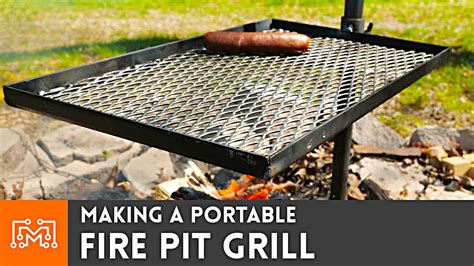 Making A Portable Fire Pit Grill I Like To Make Stuff YouTube