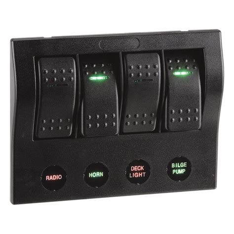 Narva 4 Way Led Switch Panel With Circuit Breaker Protection