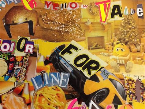 Elements Of Art Medium Magazine Collage Middle School