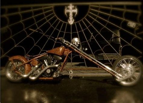 Motley Crue Leather Chopper Built By Counts Kustoms Of Usa