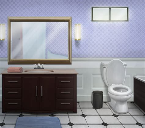 Looking for small bathroom ideas? INT. BATHROOM PURPLE DIAMONDS - DAY | Cenário anime ...