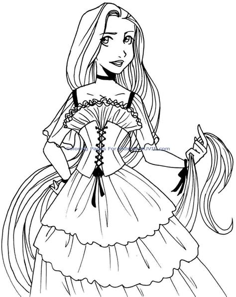 Baby Rapunzel Coloring Pages At Free Printable