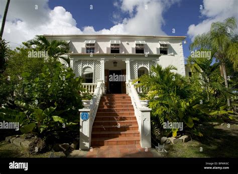 Exterior Of Sunbury Plantation House In Barbados In The Caribbean
