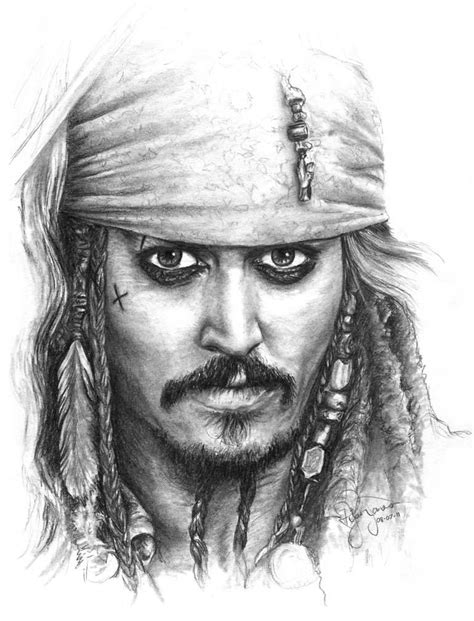 Jack Sparrow Drawing Simple
