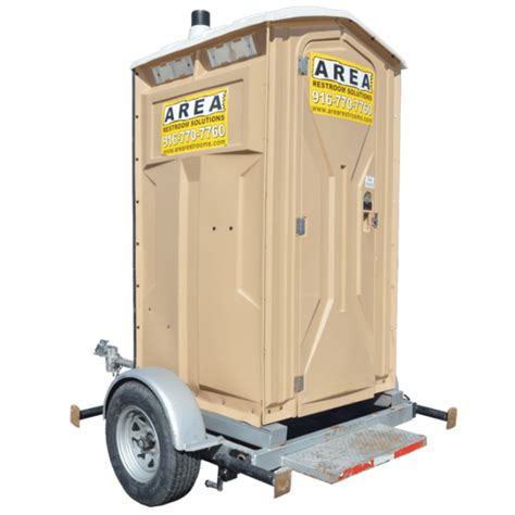 Single Towable Restroom With Sink Area Portable Services