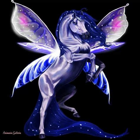 Unicorn Fantasy Horses Mythical Horses Pegasus Art