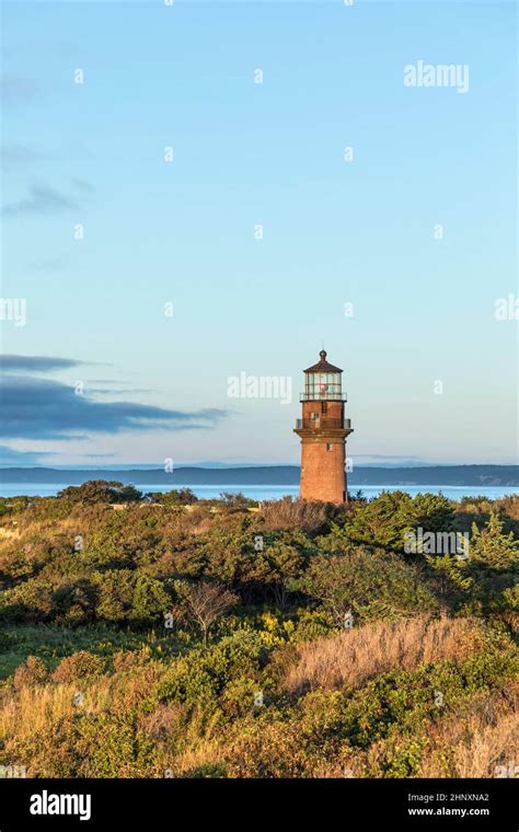 Gay Head Lighthouse And Gay Head Cliffs Of Clay At The Westernmost