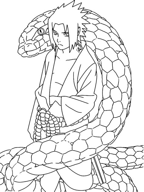 Imprimir Gratis Dibujos Para Colorear Sasuke Uchiha