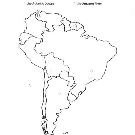 30 Unlabeled Map Of South America