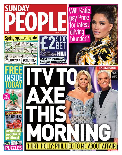 sunday people front page 28th of may 2023 tomorrow s papers today