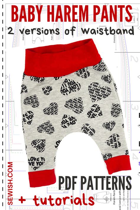 Pin On Baby Pants Sewing Pattern Pdf