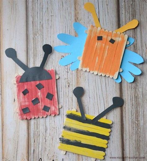 Popsicle Stick Craft Idea For Kids Crafts And Worksheets For