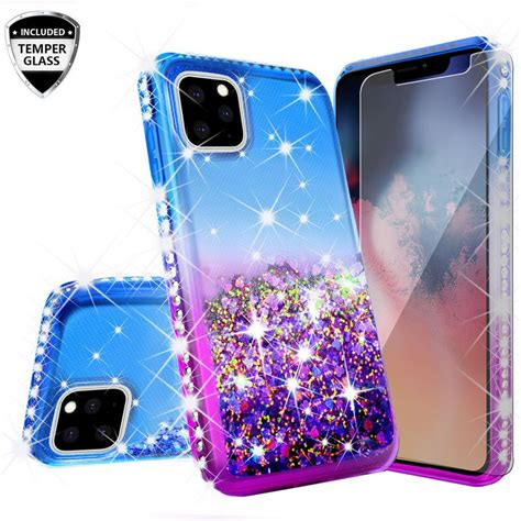 iphone 11 2019 case glitter liquid floating bling sparkle moving quicksand waterfall girls