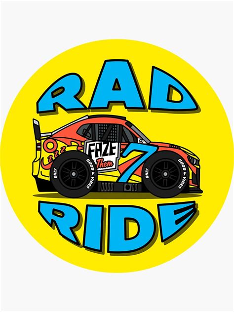 Coreys Rad Ride Sticker For Sale By Branningbrand Redbubble