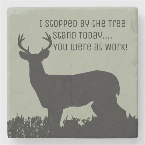 Funny Deer Hunting Bar Stone Coasters Zazzle