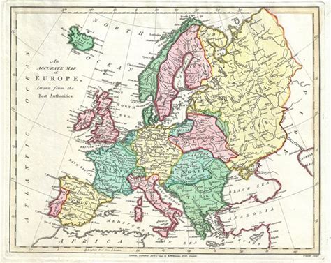 An Accurate Map Of Europe Drawn From The Best Authorities