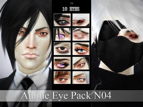 Pralinesims Anime Eye Pack N04 Sims 4 Cc Eyes Sims 4 Cc Skin Sims 4